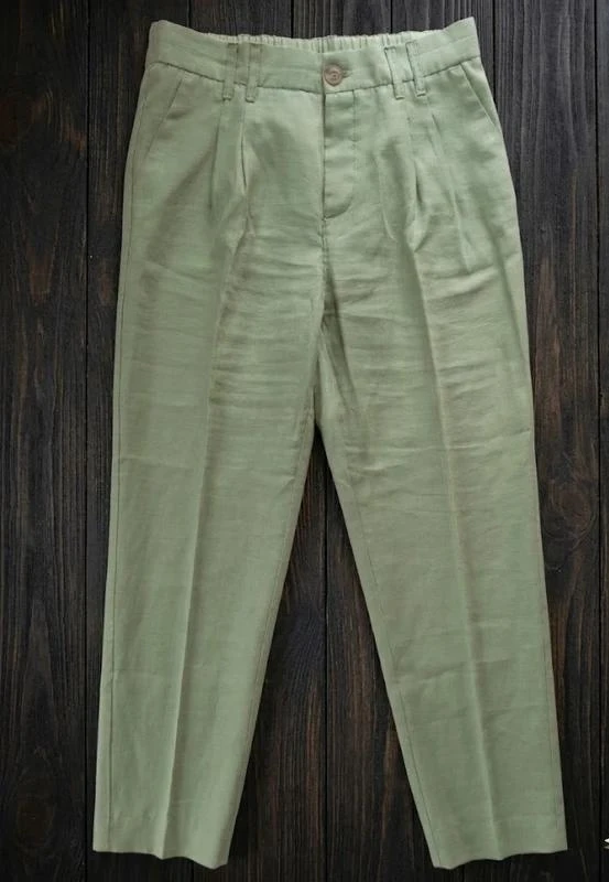Pantalón fluido de pinzas Lefties talla L (40) en verde menta, ¡casi nuevo! 🌿 – photo 3